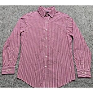 Croft & Barrow Easy Care Men’s Red Long Sleeve Shirt Button up Size S